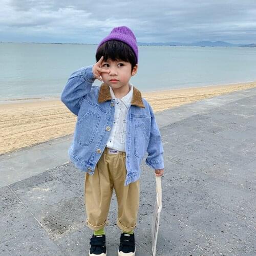 Comfortable Jean Spring Autumn Boy Coat Overcoat Top Kids Costume Teenage Gift Children Clothes High Quality Plus Size