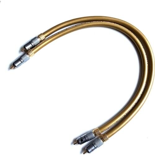 Hifi Audio Cables HEXLINK GOLDEN 5C Singal Amplifier CD DVD player Speaker RCA Interconnect Cable