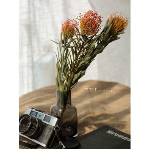 1pcs Imported Real Flowers Dried Flowers Home B & B Soft Decoration with Dry Plants Ins Bouquet with Flowers Needle Pad Flowers