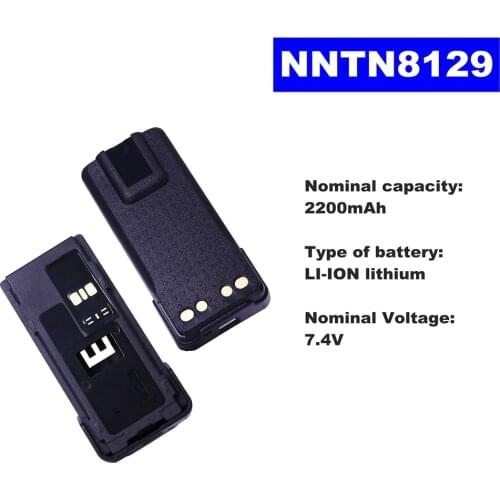 7.4V 2200mAh LI-ION Radio Battery NNTN8129 For Motorola Walkie Talkie APX-2000/3000 Two Way Radio