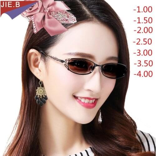 Fashion Business occhiali da Sole Fotocromatiche Occhiali Miopia Elegante Donne Finito Miopia Eyewear Prescription Occhiali