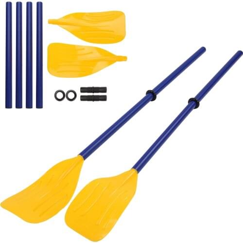 1Pair Detachable Strengthened Kayak Canoe Inflatable Boat Paddle Oar Watersports Accessory For Racing Boats