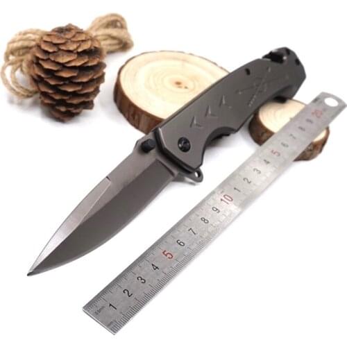 Folding Pocket Knife Tactical Survival Knife 440C Blade Steel Handle Camping Outdoor Hunting Knives EDC Multi Tool