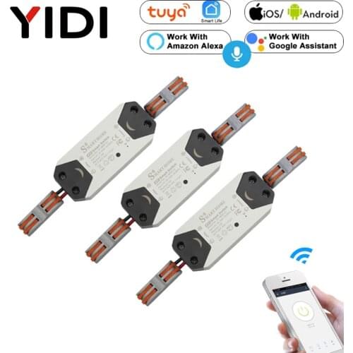 DIY WiFi Smart Light Switch Universal Breaker Timer Wireless Voice APP Smart Life Tuya Remote Control Switch Google Home Alexa