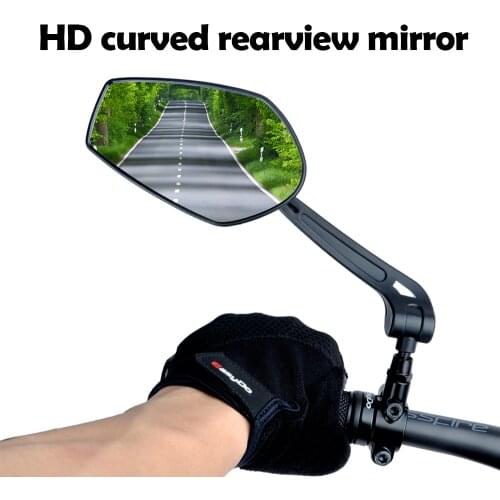 Etook Bicycle Rearview Handlebar Mirrors 360 Degree Rotate Cycling Rear View MTB HD Reflecter Bicycle Accessories