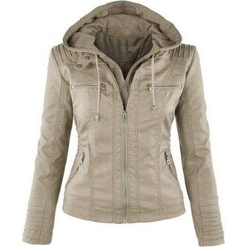 2020 Female Winter Faux Leather Jacket Women Casual Basic Coats Plus Size 7XL Ladies Basic Jackets Waterproof Windproof Coats