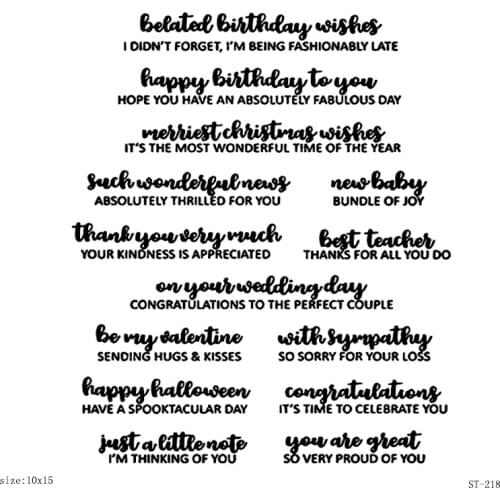 ZhuoAng Cultural story Transparent Seals for DIY scrapbooking photo album Clear Stamps