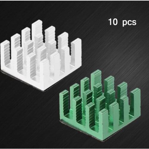 10PCS Aluminum Heatsink Heat Radiator Cooler for Electronic Chip Computer Heat Dissipation Cooling Pads
