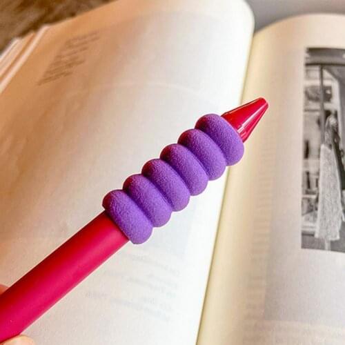 10Pcs Anti-cocoon Pencil Protective Covera Hand Writing Aid Grip Practical Soft EVA Pencil Control Grip for Kid
