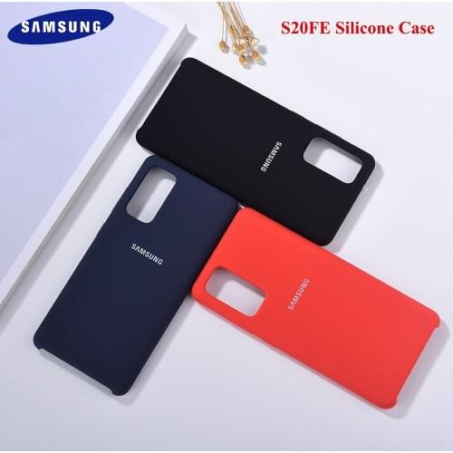 100% Original Samsung Galaxy S20 FE /S20 Lite Silky Liquid Silicone Case Luxury Shockproof Mobile Phone Back Cover Shell 6.5Inch