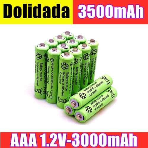 2/4/8/12/20pcs 100% Original AAA 3000 mAh 1.2 V Quality rechargeable battery AAA 3000 mAh Ni-MH rechargeable 1.2 V 2A battery