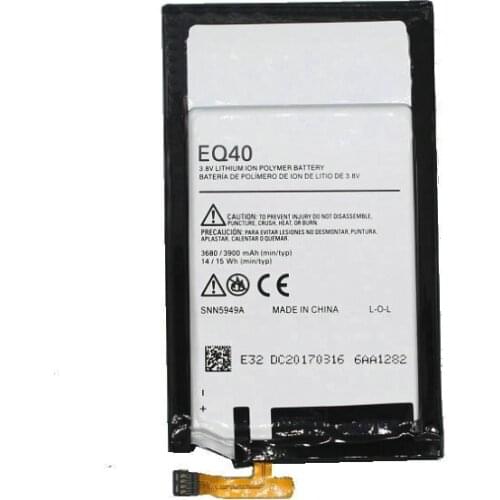 5pcs /lot Replacement EQ40 3900mAh Battery for Motorola Droid Turbo Verizon XT1254 XT1225 SNN5949A Batteries