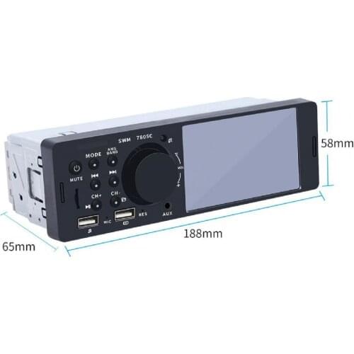 7805C 4inch HD Touch Screen Auto MP5 Player Dual USB Hands-free Bluetooth Reversing Image Display for Vehicles