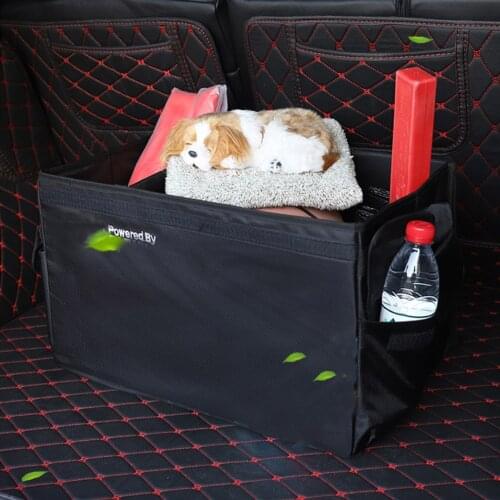 Car Trunk Cargo Organizer Collapsible Storage Case Auto Heavy Duty Container Box Universal For BMW M with Lid