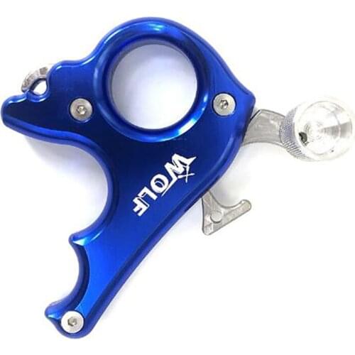 3 Fingers Compound Bow Release Stainless Steel Powerful Hunting Grip Caliper Release Aid Compound Bow Archery Target Accessory