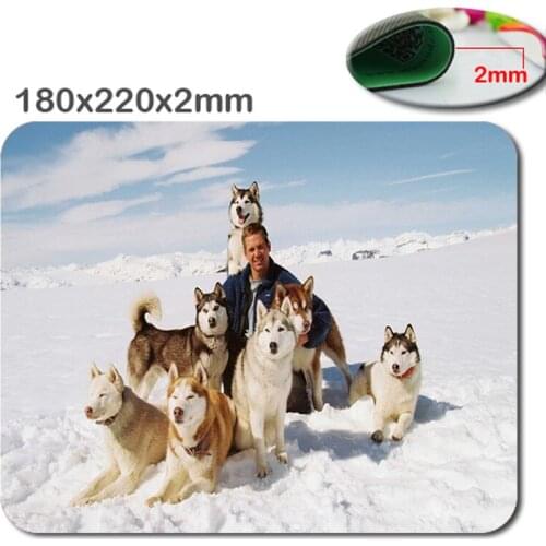 Fast printing DIY high quality 2016 design unique Movies Dogs from the movie Eight Below optical Gaming Mouse Pad 220*180*2(MM)