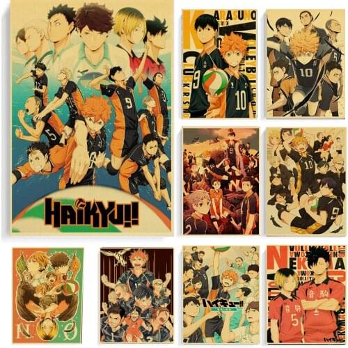 Hot Sale Japanese Anime Haikyuu Painting Poster Room Canvas Print And Prints Wall Art Teen Room Decoration Pictures No Frame