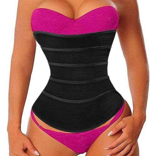 Free Size Waist Trainer Corset Women Men Modeling Strap Sweat Slimming Sauna Belt Belly Tummy Wraps Weight Loss Waist Support