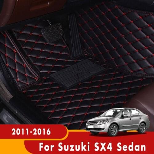 Carpets For Suzuki SX4 Sedan 2016 2015 2014 2013 2012 2011 Car Floor Mats Interiors Styling Auto Accessories Custom Automobiles