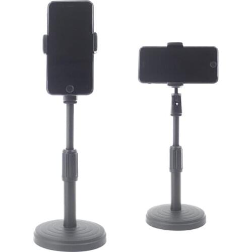 Live Multi-functional Mobile Phone Holder Stand 360 Rotate for Live Video Youtube Round Base for Smartphone