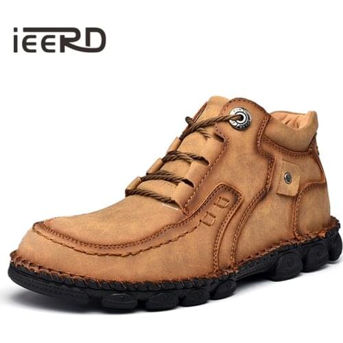 Large Size Fashion Men Boots Winter Leather Boots Men Snow Boots Super Comfort Winter Shoes Men Ankle Boots Men Shoes Winter