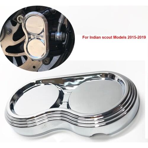 Motorcycle High Quality Chrome Front Caliper Cover Accessories Decorate Sticker fits for Indian Scout 2015 16 17 18 2019 Models