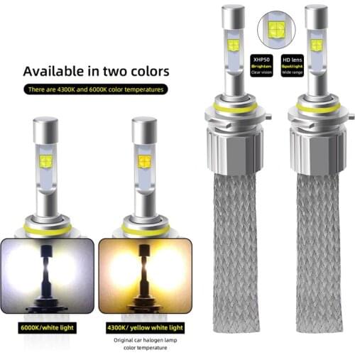 XHP50 LED Headlight 9012 HIR2 HB2 9005 9006 HB4 HB3 H11 D1S D2S Bulb 6000K White H1 H7 led H4 Lamp Auto Light Car Accessories