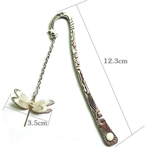 Creative Luminous Glow In The Dark Butterfly Dragonfly Bookmark Book Marker Stationery DIY Bookmarks Gift