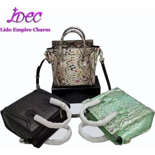 Luxury Python Leather Crossbody Bag for Women 2021 New Trendy Shoulder Bag Designer Day Clutch Chain Handbags and Purses