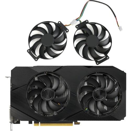 87mm 6Pin Dual RTX 2060/2070 SUPER EVO GPU Fan For ASUS Dual GTX 1660 SUPER Graphics Card Cooler Fan
