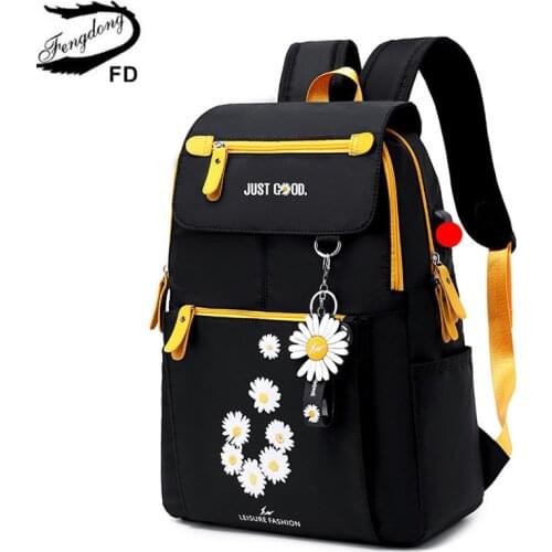 Fengdong kids school backpack for girls school bags women shoulder bag fur ball bowknot backpacks for teenage girls dropshipping