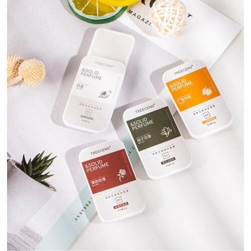 1PC Portable Case Solid Perfume Fragrance Women Men Balm Body Antiperspirant