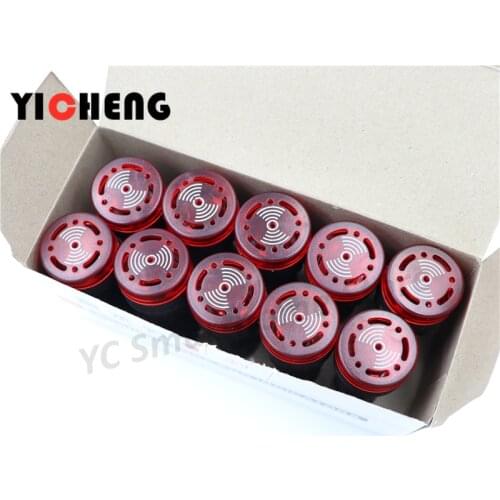 10Pcs red green yellow LED flash alarm indicator light signal lamp Flash buzzer DC 12V 24V AC 110V 220V 22mm AD16