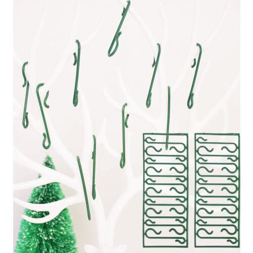100Pcs Plastic Christmas Tree Hook Santa Claus Dolls Pendants Accessories Hanging Hooks Christmas Ornaments For Home Decor Natal