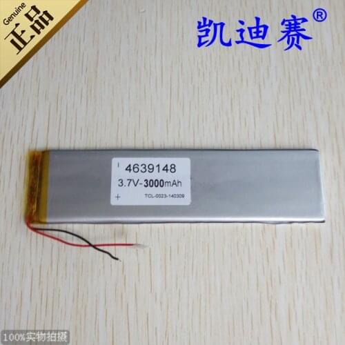 3.7V 4639148 polymer lithium battery 3000mAh Tablet PC battery
