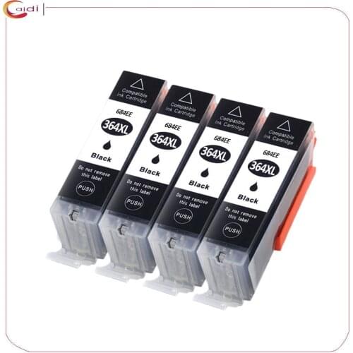 4 black Compatible For hp 364xl HP364 ink cartridges for hp Photosmart 5510 5515 6510 B010a B109 B110a B110c B110e B209 B210