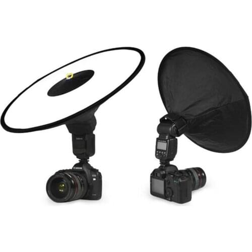 44CM Photo Studio Diffuser Softbox Round Studio Flash Soft Box Portable Cone Photography Speedlite Diffuser