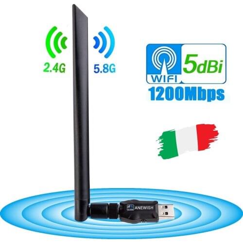 [GEMCAM】 Wifi Adattatore] in Italia 1200Mbps Per BOX Android/PC/Laptop/ Tablet /Smart TV
