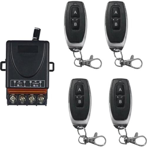 433MHz Wireless Remote Control Switch AC 110V 240V 30A 1CH RF Relay Receiver and Transmitter for Electric Appliance Power On/Off