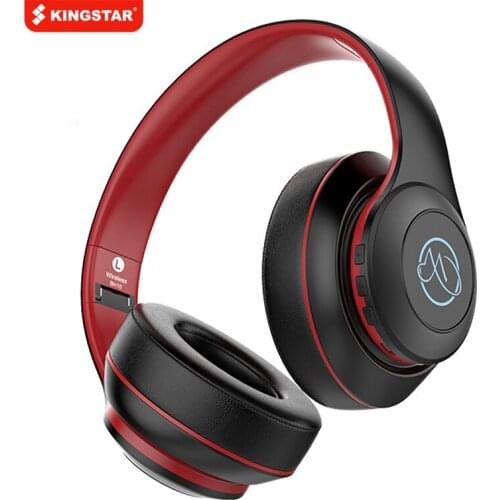 Wireless Bluetooth Headphones Over Ear Headset With Microphone LED Light Hi-Fi Stereo Bass Earpads Headsets For Phone PC Laptop