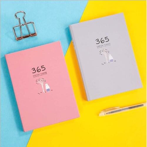 Schedule Notebook 365 Days plan book Color inner page Plan Book 128 Sheets Hardcover notebook gift book School supplies