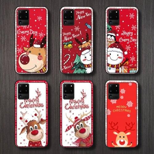 Fashion Christmas New Year Phone Case For Samsung galaxy S 7 8 9 10 20 edge A 6 10 20 30 50 51 70 note 10 plus