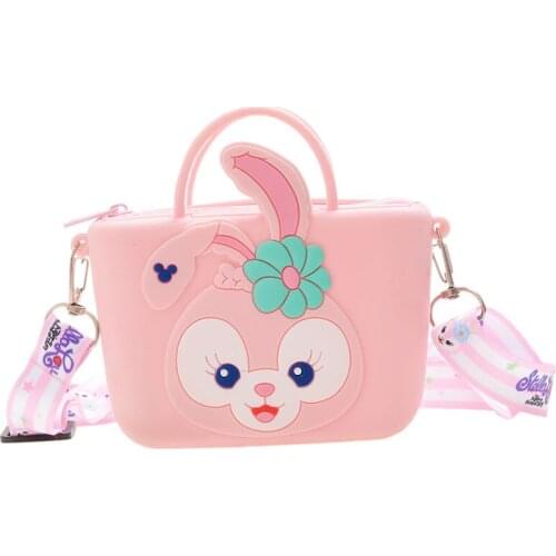 Disney Cute Cartoon Star Delu Children shoulder bag messenger Bag Girl Birthday Gift Messenger Bag kid Silicone Coin Purse