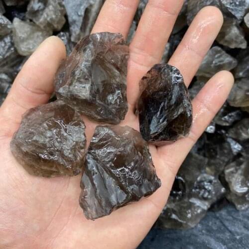 Smoky Crystal Rough Stones Natural Quartz Gems Healing Reiki Raw Gemstones Garden Home Decoration