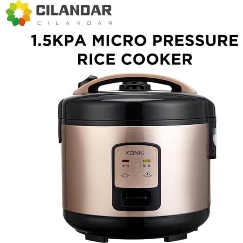 CILANDAR 3/4/5L 1.5Kpa Electric Rice Cooker Micro Pressure Rice Cooking Machine With Non-Stick Coating Detachable Exhaust Valve