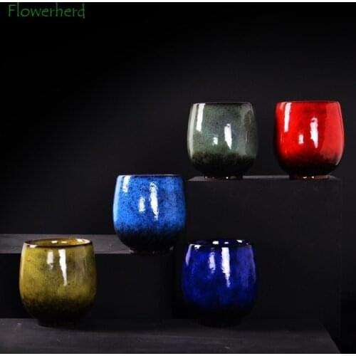 Large Capacity Ceramic Porcelain Tea Cup Teaware Japanese Kiln Glazed Tea Set Kung Fu Tea Set