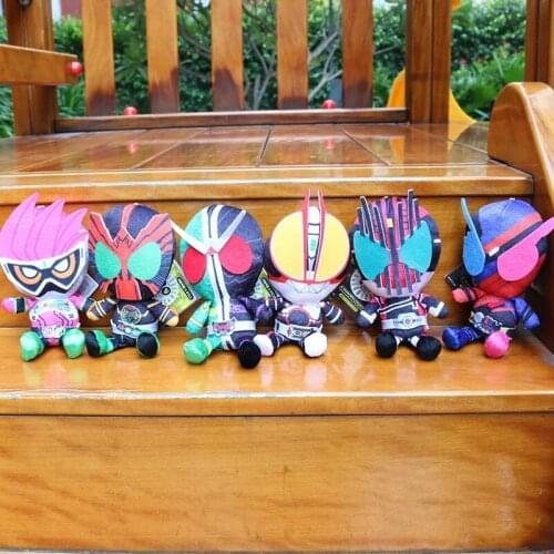 6 Styles Hot Japan Anime Masked Rider Cosplay Cute Plush Dolls Kamen Rider 15CM Whole Sale Plush Hanging Toys For Pendant Gifts