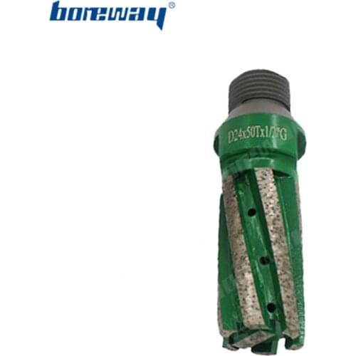 Boreway Supply A Piece of D25*60T*1/2"G CNC Diamond Finger Longer Grinding Bits For Cutting Ground Of Sink Hole