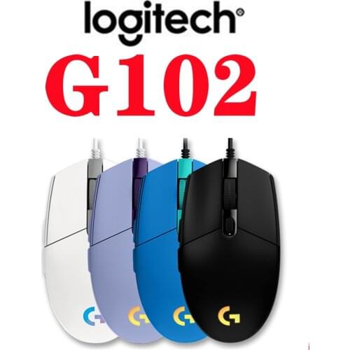 Original Logitech G102 Gaming Mouse 300 IPR Wired Mouse 8000DPI Mechanical Gaming Mouse USB Laptop Gaming Mouse/Computer Mouse