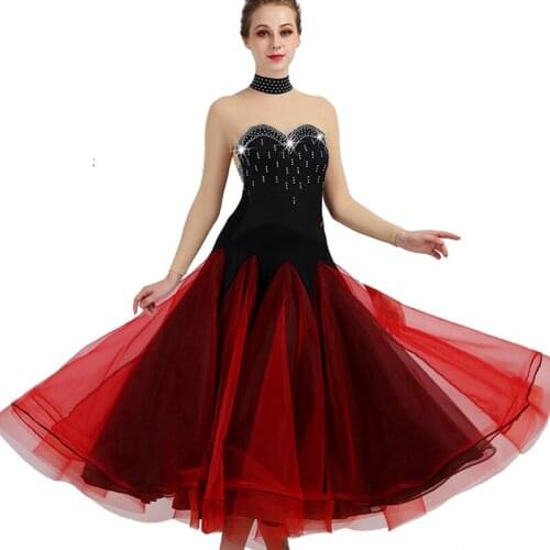 Ballroom Dance Dress Female Adult Elegant Waltz Dance Dress Modern Dance Competition Performance Clothing Tango Wear DQL1942